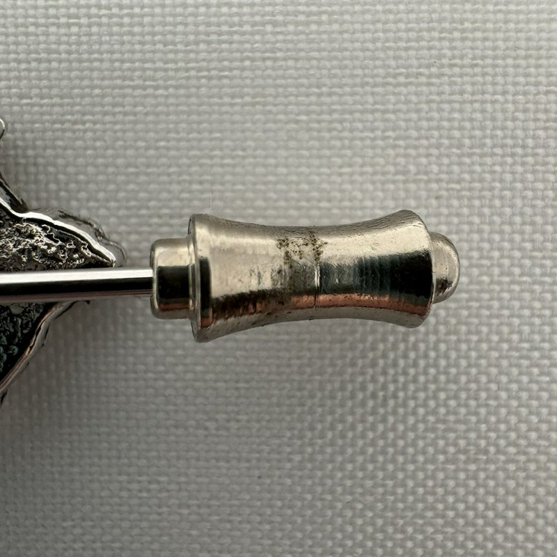 Scottish Clan Leslie Griffin Crest Stick Pin Lapel Hat Kilt Pin Silver