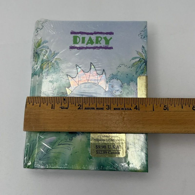 Vintage Antioch Dazzle Dinosaur Lock Diary 1994 Sealed w Key Kids Book