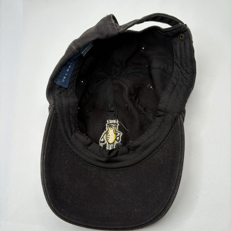 Planters "Mr. Peanut" Hat Black Strapback Adjustable Cap Logo