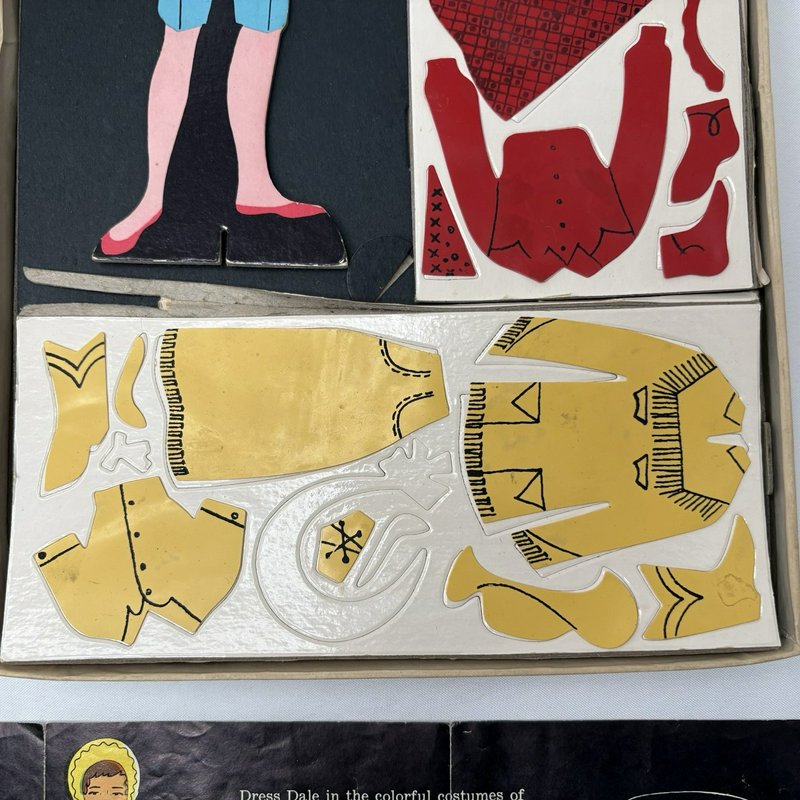 Vintage Colorforms Dale Evans Western Dress Up Kit Incomplete Box 1950s
