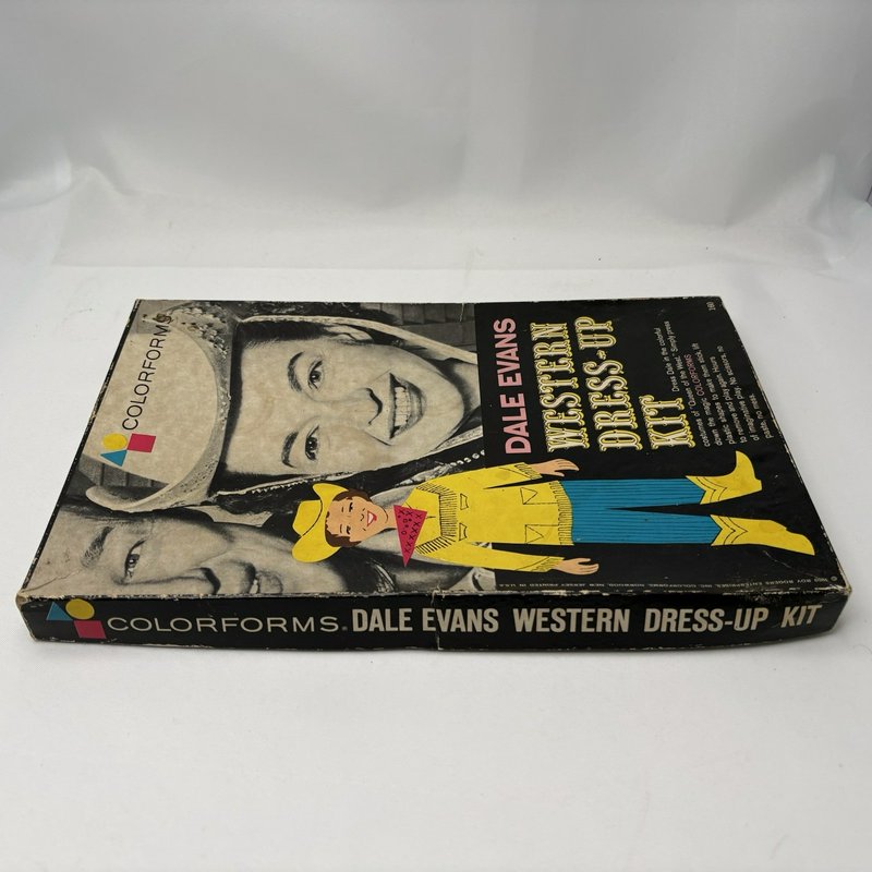 Vintage Colorforms Dale Evans Western Dress Up Kit Incomplete Box 1950s