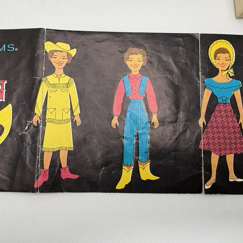 Vintage Colorforms Dale Evans Western Dress Up Kit Incomplete Box 1950s