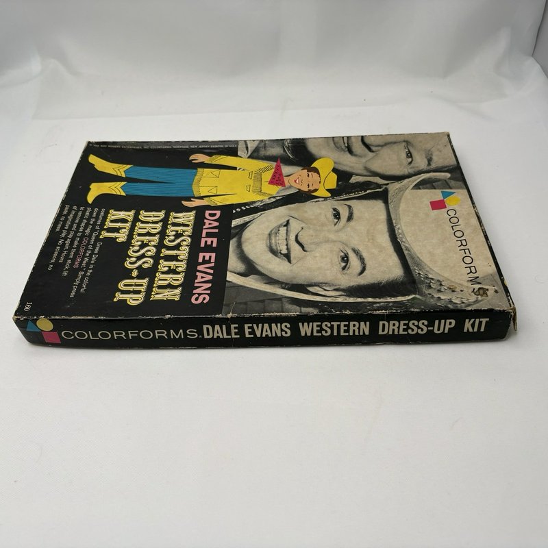 Vintage Colorforms Dale Evans Western Dress Up Kit Incomplete Box 1950s