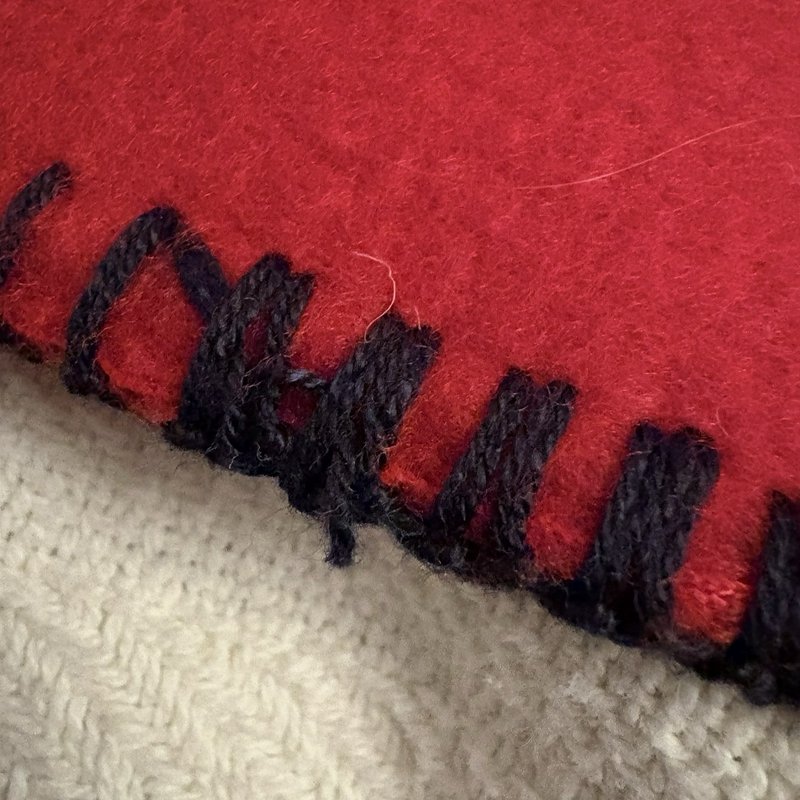 Lauren Ralph Lauren Red Fleece Throw Blanket RL Flag 50x70 Patriotic