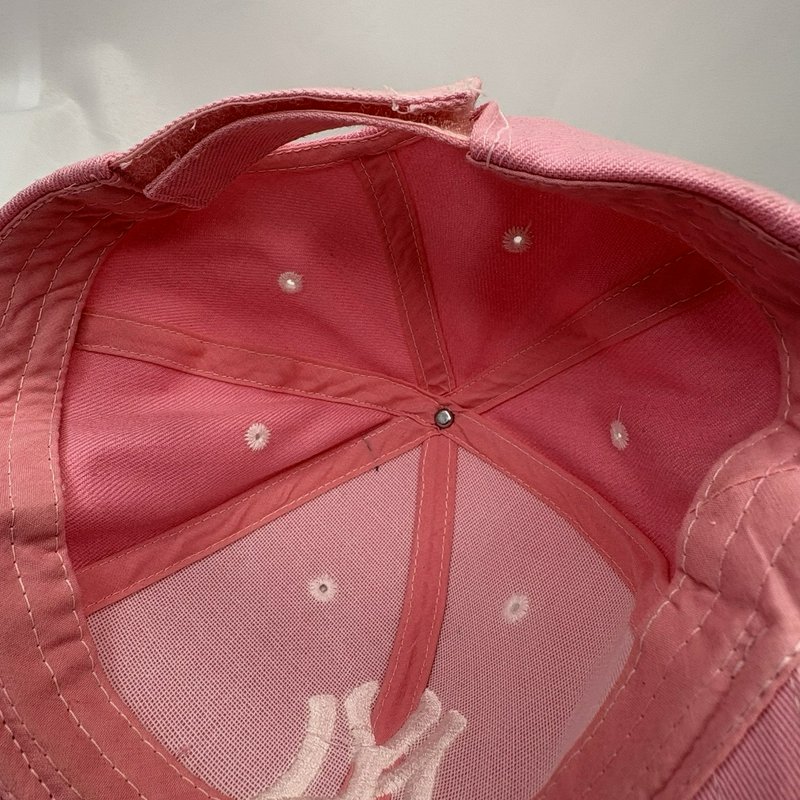NY Yankees Pink Baseball Cap Adjustable Strapback MLB Hat White Logo