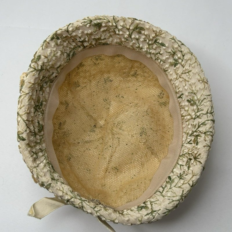 Vintage W.B. Schleisner Floral Hat w Box Harrisburg Lancaster