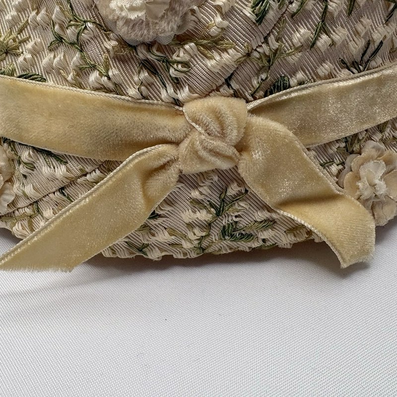 Vintage W.B. Schleisner Floral Hat w Box Harrisburg Lancaster