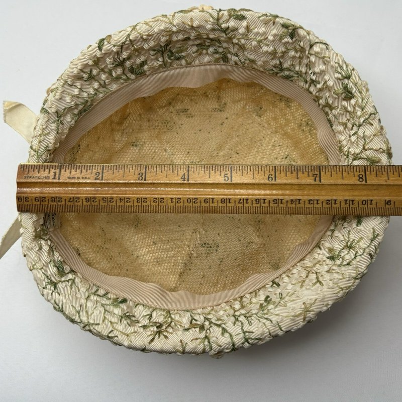 Vintage W.B. Schleisner Floral Hat w Box Harrisburg Lancaster