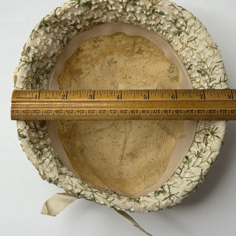 Vintage W.B. Schleisner Floral Hat w Box Harrisburg Lancaster