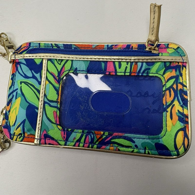 Lilly Pulitzer ID Wallet Crossbody Chain Strap Floral Card Holder Case