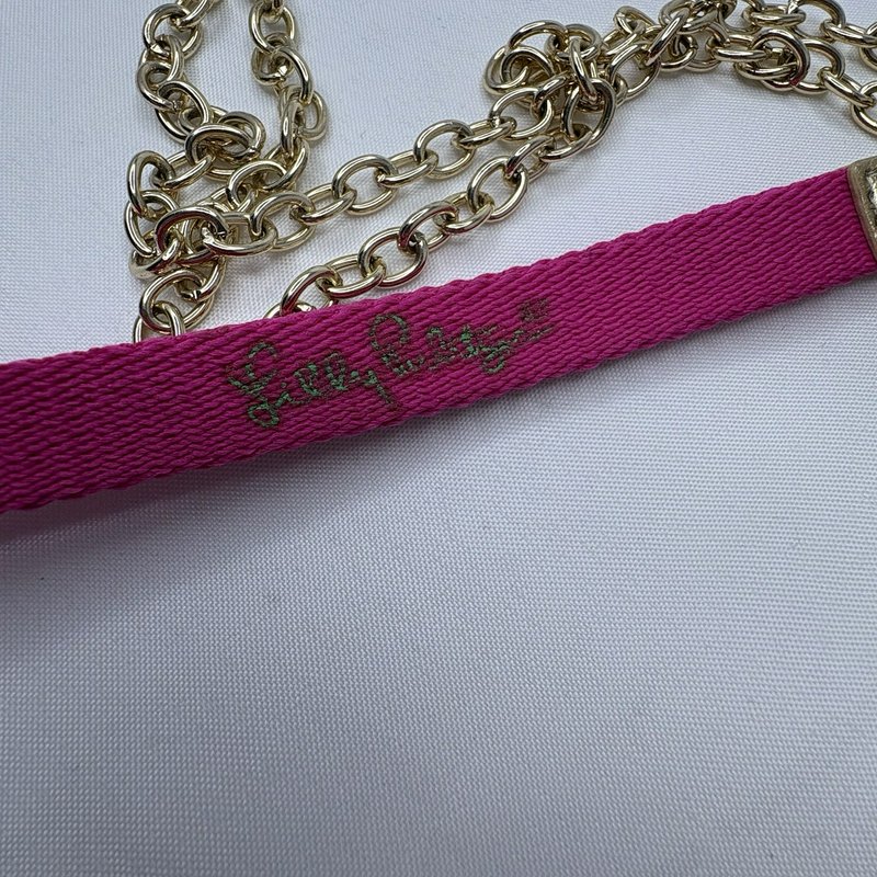 Lilly Pulitzer ID Wallet Crossbody Chain Strap Floral Card Holder Case