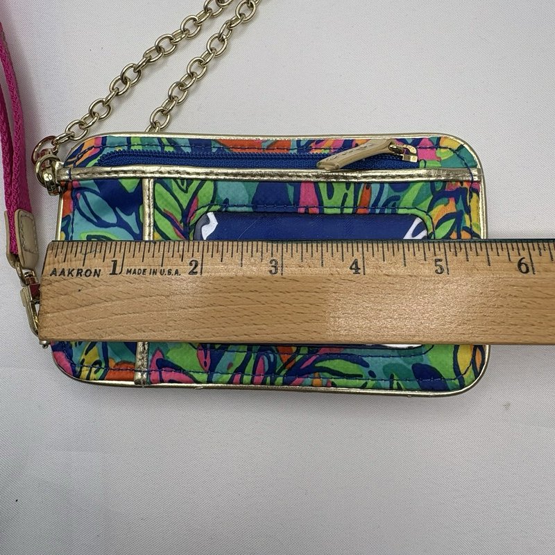 Lilly Pulitzer ID Wallet Crossbody Chain Strap Floral Card Holder Case