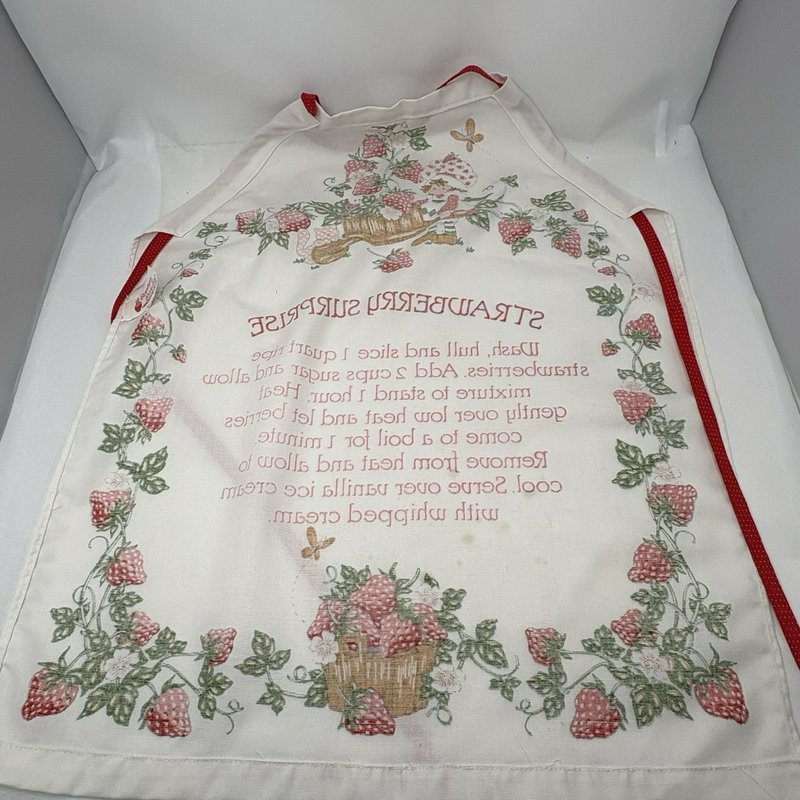 Vintage Strawberry Shortcake Apron 1980 Recipe Strawberry Surprise Retro