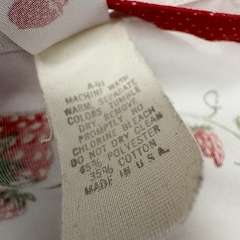 Vintage Strawberry Shortcake Apron 1980 Recipe Strawberry Surprise Retro