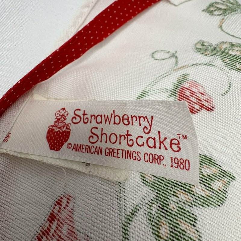 Vintage Strawberry Shortcake Apron 1980 Recipe Strawberry Surprise Retro