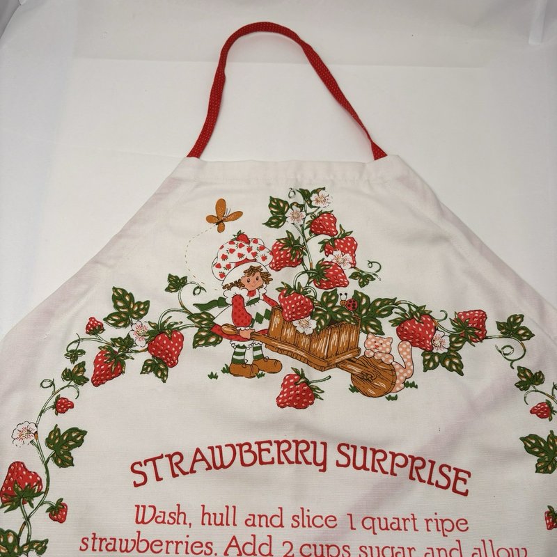 Vintage Strawberry Shortcake Apron 1980 Recipe Strawberry Surprise Retro