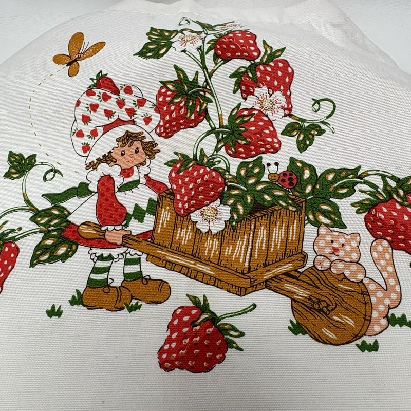 Vintage Strawberry Shortcake Apron 1980 Recipe Strawberry Surprise Retro