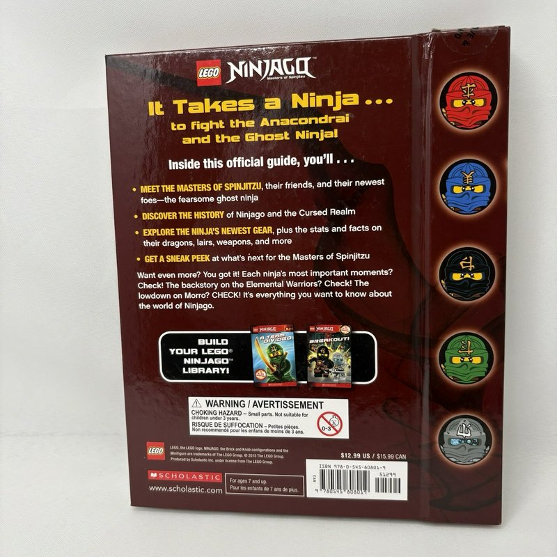 LEGO Ninjago World of Ninjago Official Guide Book w Cole Minifigure