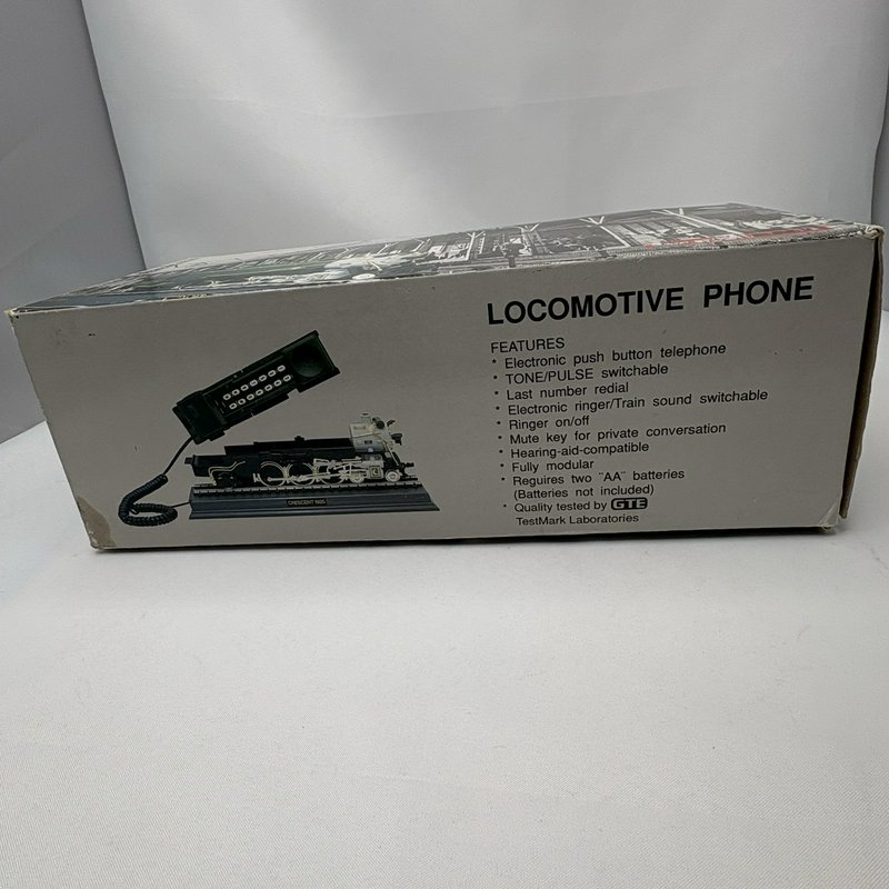 Crescent Train 1925 Locomotive Phone Vintage Novelty Telephone w Box