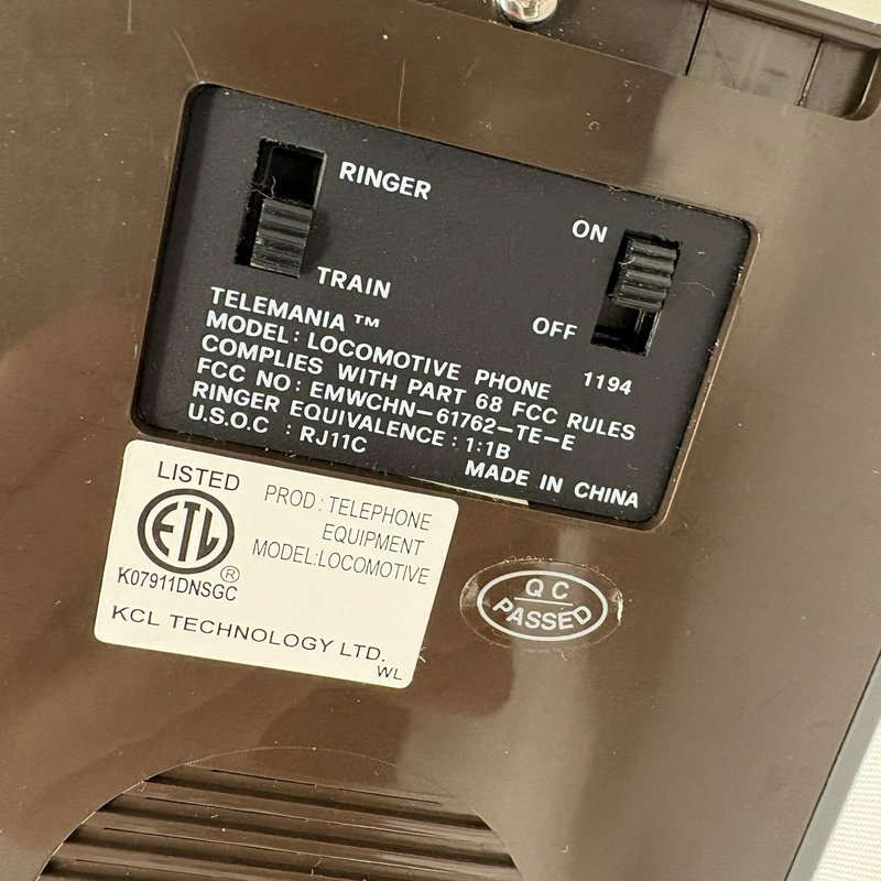 Crescent Train 1925 Locomotive Phone Vintage Novelty Telephone w Box