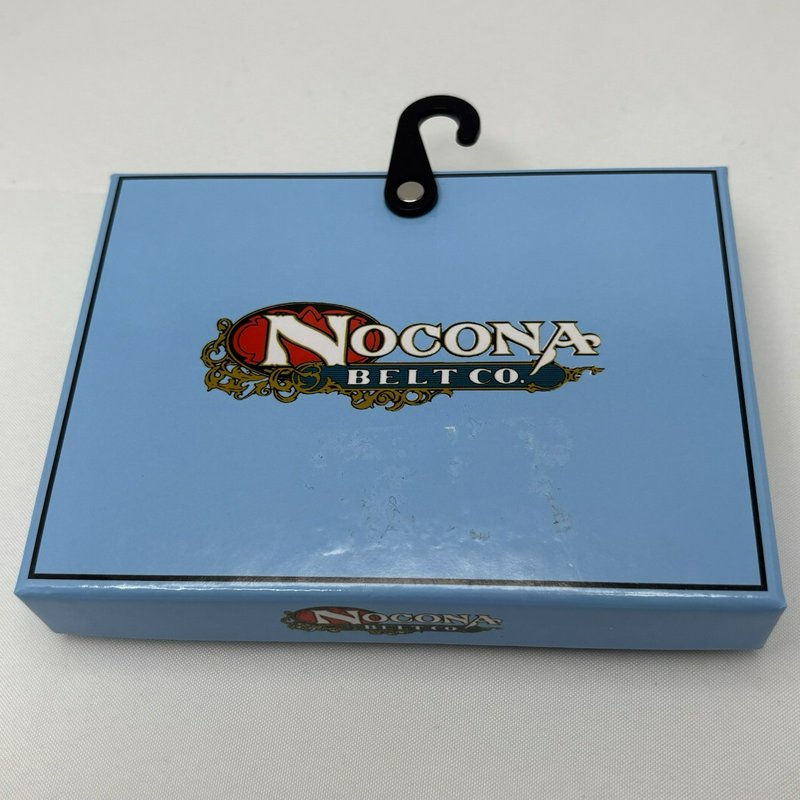 Nocona Belt Buckle Floral Revolvers Western Cowboy Silver Tone w Box