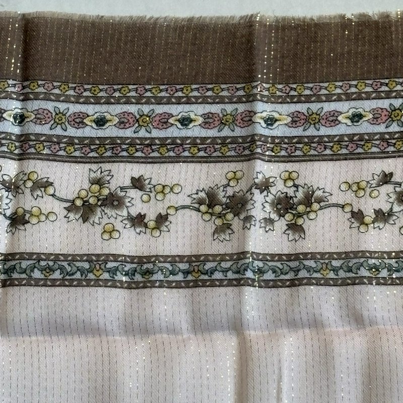 Vintage Floral Scarf Japan Pink Roses Square 30x30