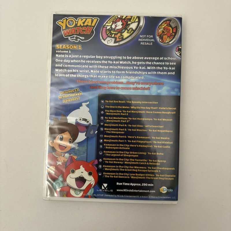 Yo-Kai Watch Game of Life Board Game Complete + Season 1 DVD Hasbro Lot