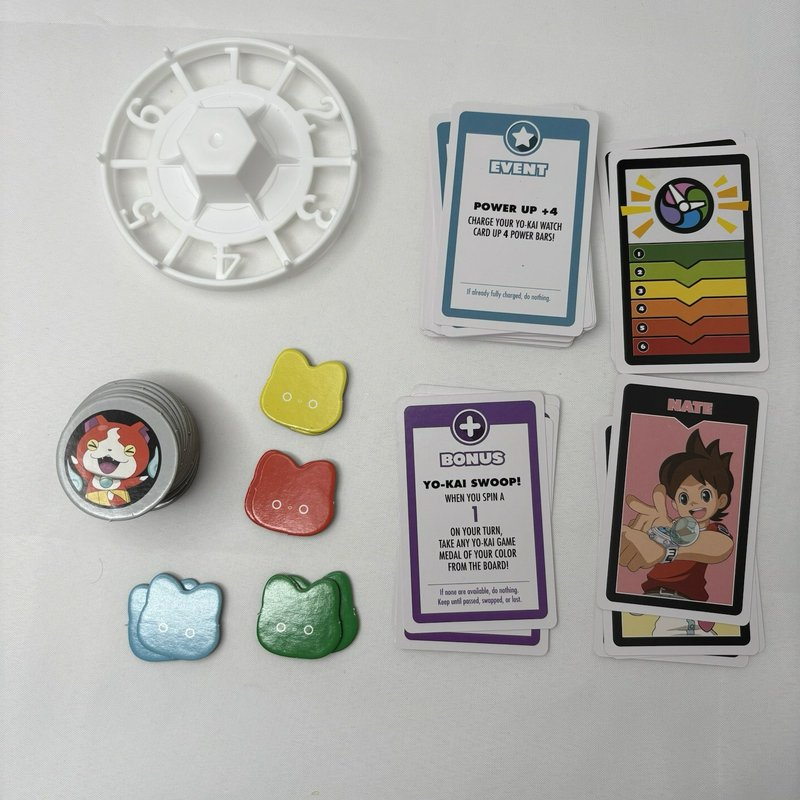 Yo-Kai Watch Game of Life Board Game Complete + Season 1 DVD Hasbro Lot
