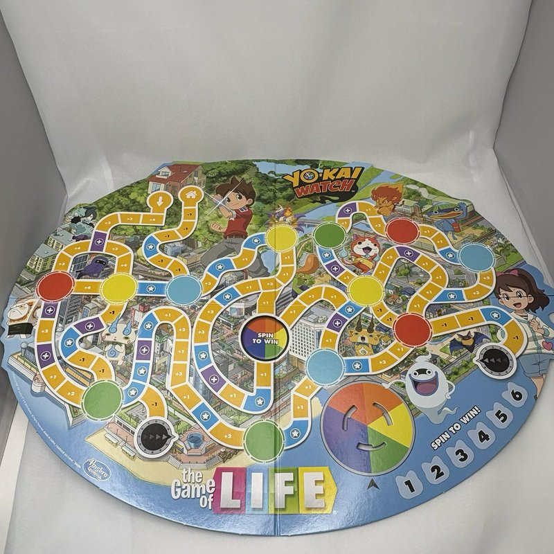 Yo-Kai Watch Game of Life Board Game Complete + Season 1 DVD Hasbro Lot