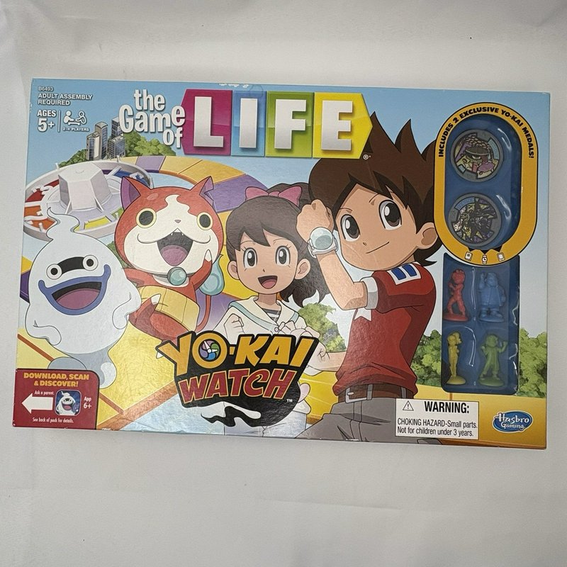 Yo-Kai Watch Game of Life Board Game Complete + Season 1 DVD Hasbro Lot