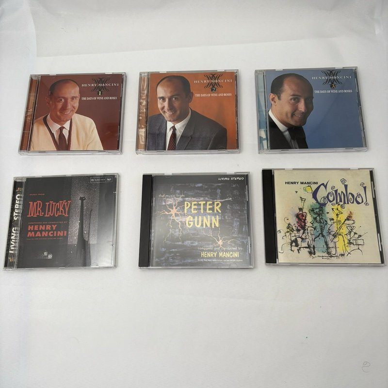 Henry Mancini CD Lot Days of Wine Roses, Mr. Lucky, Peter Gunn, Combo! Lot of 6