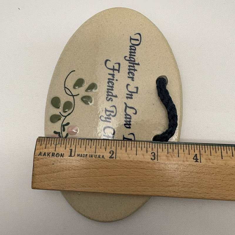 Mountaine Meadows Pottery Daughter In Law Plaque Handmade USA