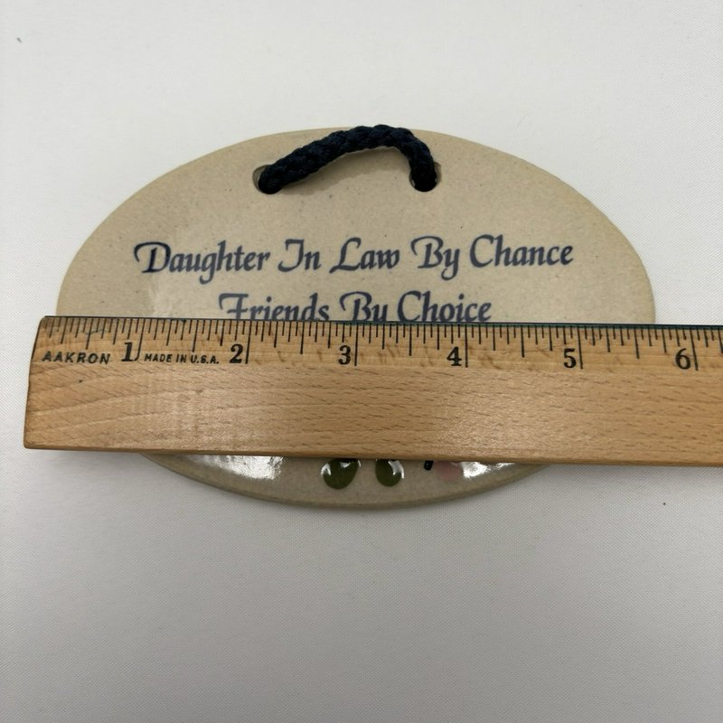 Mountaine Meadows Pottery Daughter In Law Plaque Handmade USA