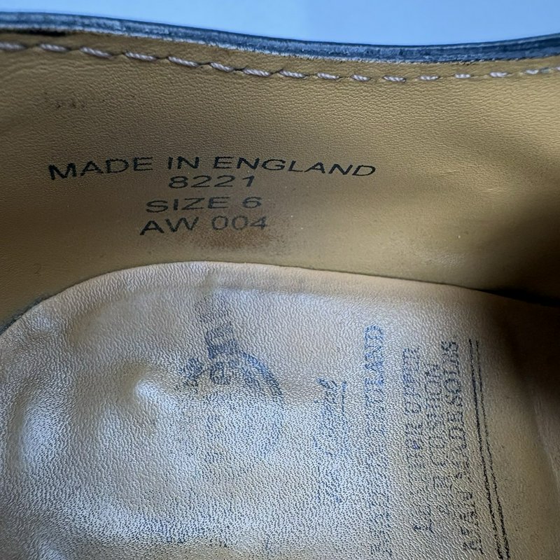 Dr Martens Women’s Made In England Vintage Brogue Heel Shoes Black Leather UK 6