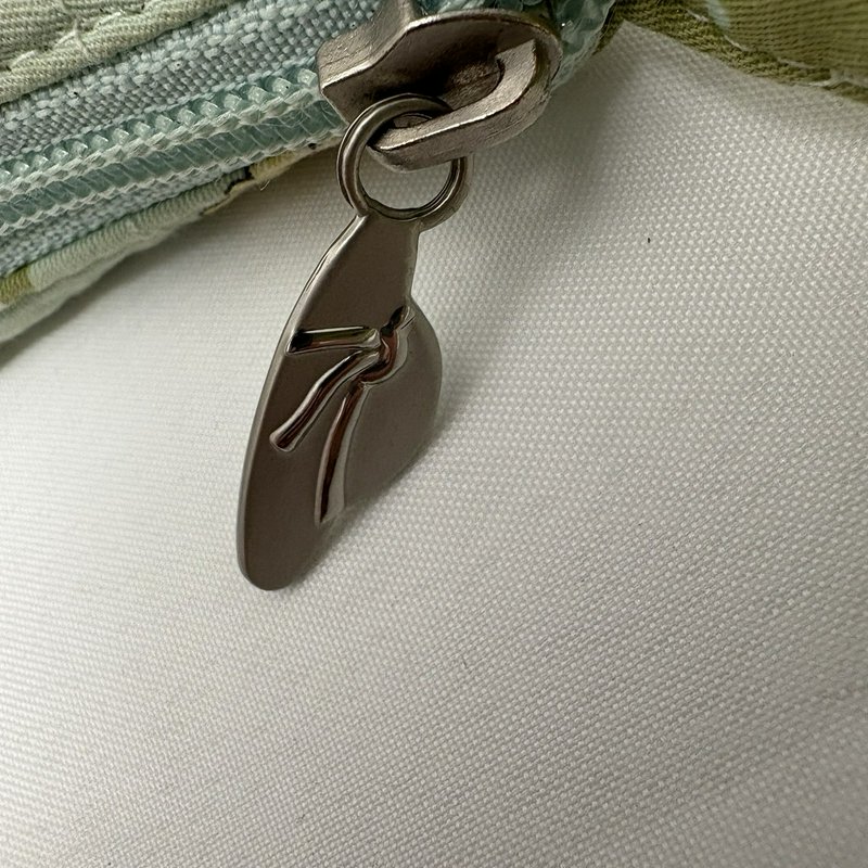 Isabella’s Journey Floral Quilted Shoulder Bag Sage Green Cotton Zip Purse