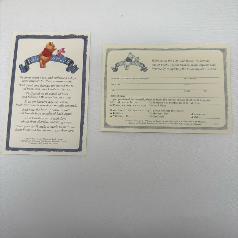 Disney Pooh & Friends Figurine "May Friendship Always Light Your Way" With Box