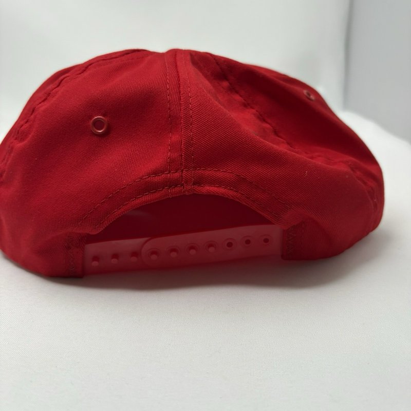 Vintage Hollidaysburg Car Shop "Rail Tech II" Hat 1996 Red Snapback USA