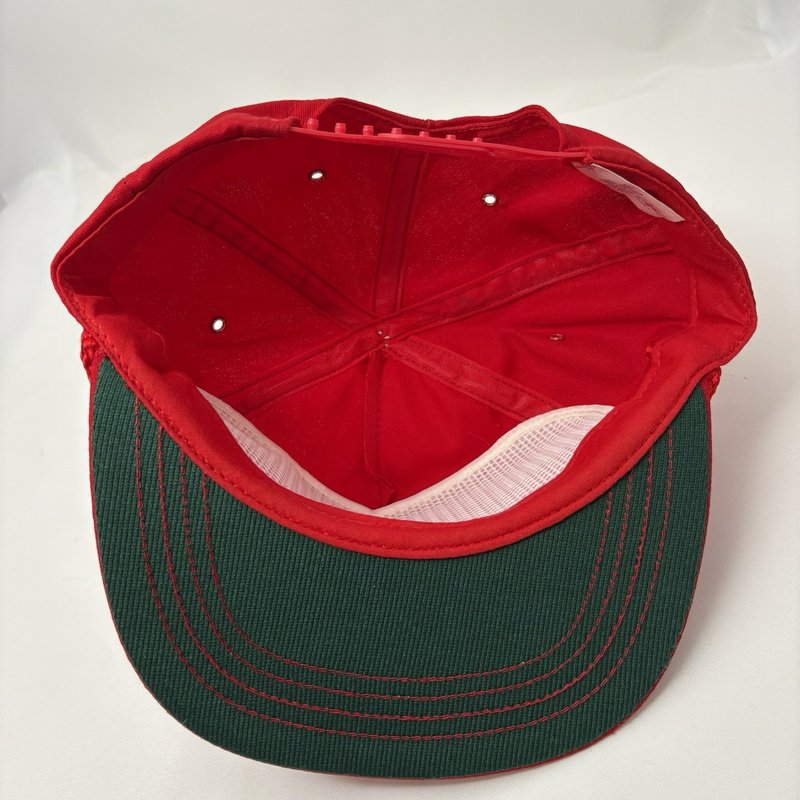 Vintage Hollidaysburg Car Shop "Rail Tech II" Hat 1996 Red Snapback USA