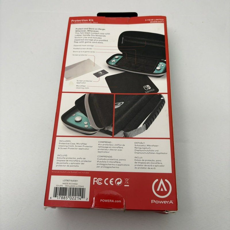 Nintendo Switch Lite Protection Kit PowerA Case Screen Protector Sealed