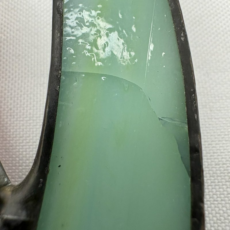 Stained Glass Iris Flower Suncatcher Purple Pink Green Hanging Panel