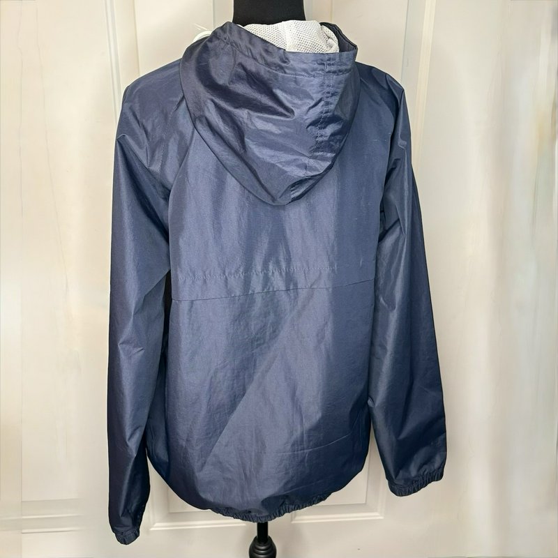 Chelsea FC Windbreaker Jacket Mens Large Blue Hooded Full Zip Soccer