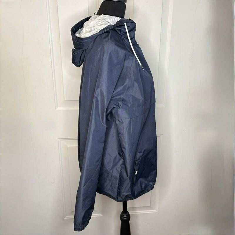 Chelsea FC Windbreaker Jacket Mens Large Blue Hooded Full Zip Soccer