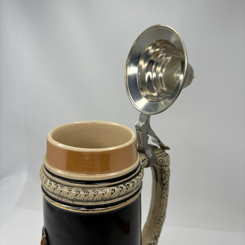 Vintage German Beer Stein München (Munich) Hofbrauhaus w/ Pewter Lid