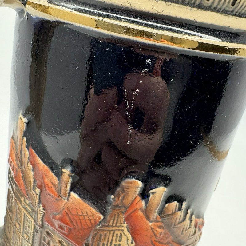 Vintage German Beer Stein München (Munich) Hofbrauhaus w/ Pewter Lid