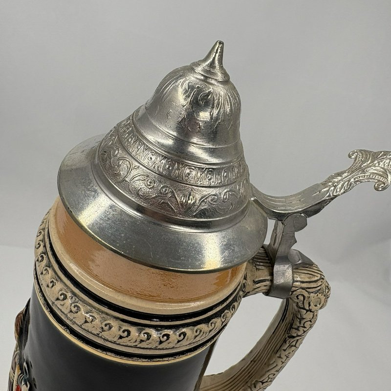 Vintage German Beer Stein München (Munich) Hofbrauhaus w/ Pewter Lid