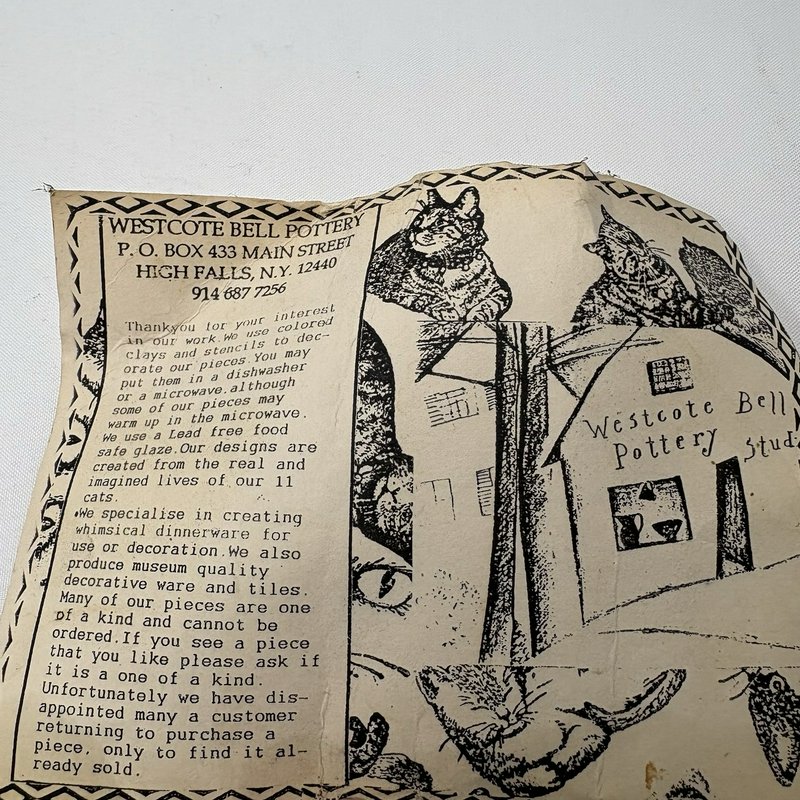 Westcote Bell Pottery Folk Art Willie Nelson Mug w/ Original Insert