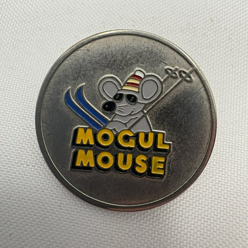 Vintage Mogul Mouse Ski Lapel Pin Portland Oregon Distribution Warehouse