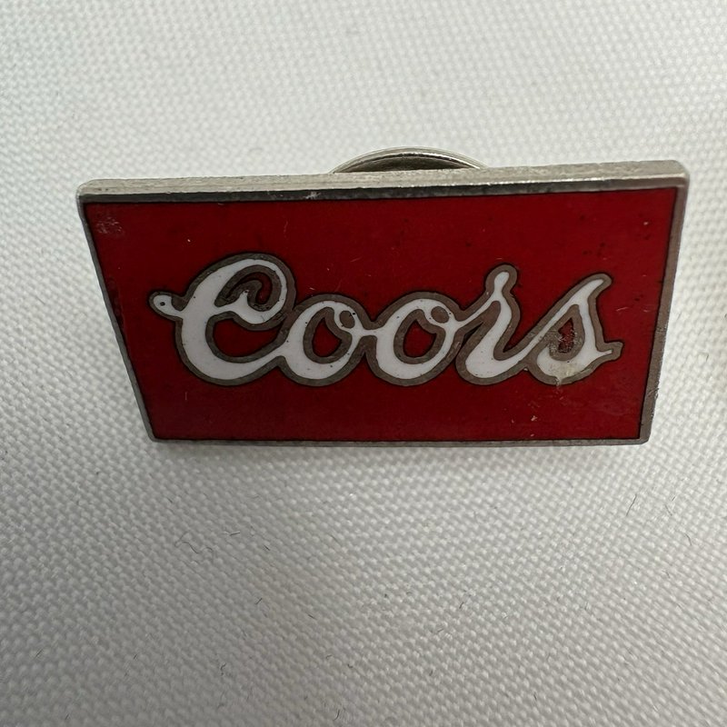 Vintage Coors Beer Advertising Lapel Pins Lot (Red Logo & Can)