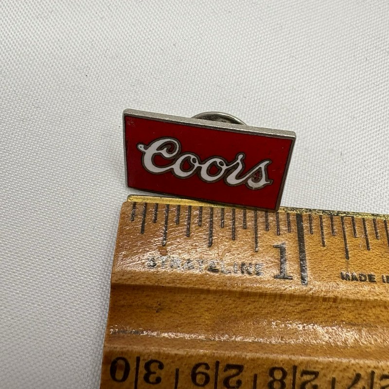 Vintage Coors Beer Advertising Lapel Pins Lot (Red Logo & Can)