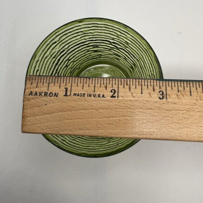 Vintage Anchor Hocking Lido Soreno Avocado Green Creamer Sugar Set